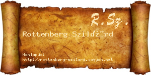 Rottenberg Szilárd névjegykártya